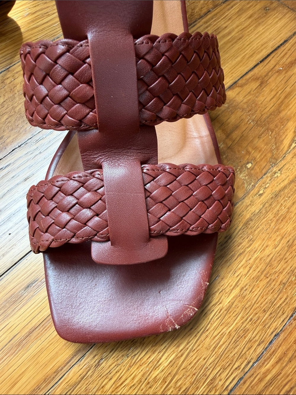 Sezane Felicia Women’s Braided Strap Block Heel Sandals - Picture 8 of 12